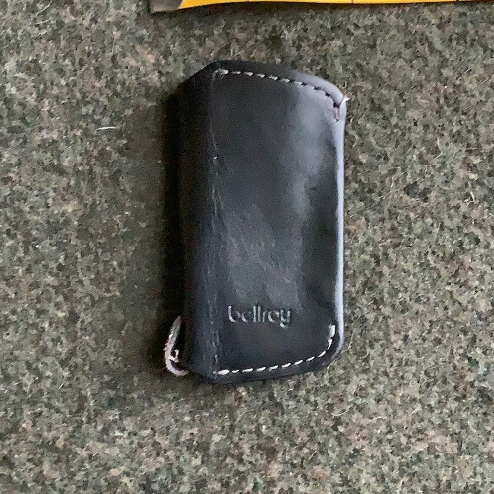 Bellboy Key Cover Black Leather